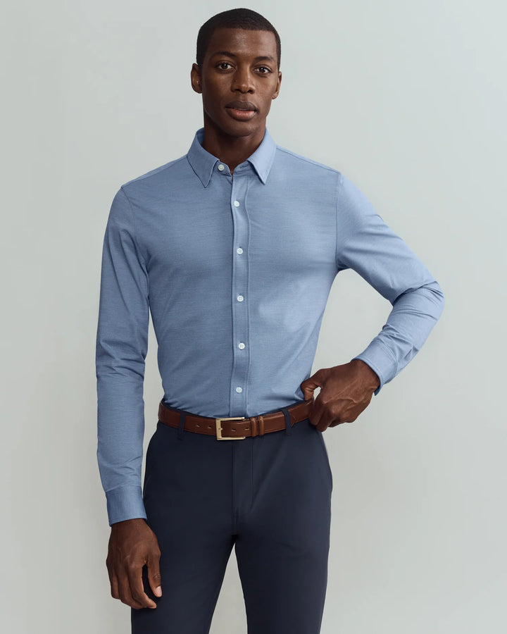 Rhone Commuter® Shirt - Slim Fit-Chambray Blue Oxford