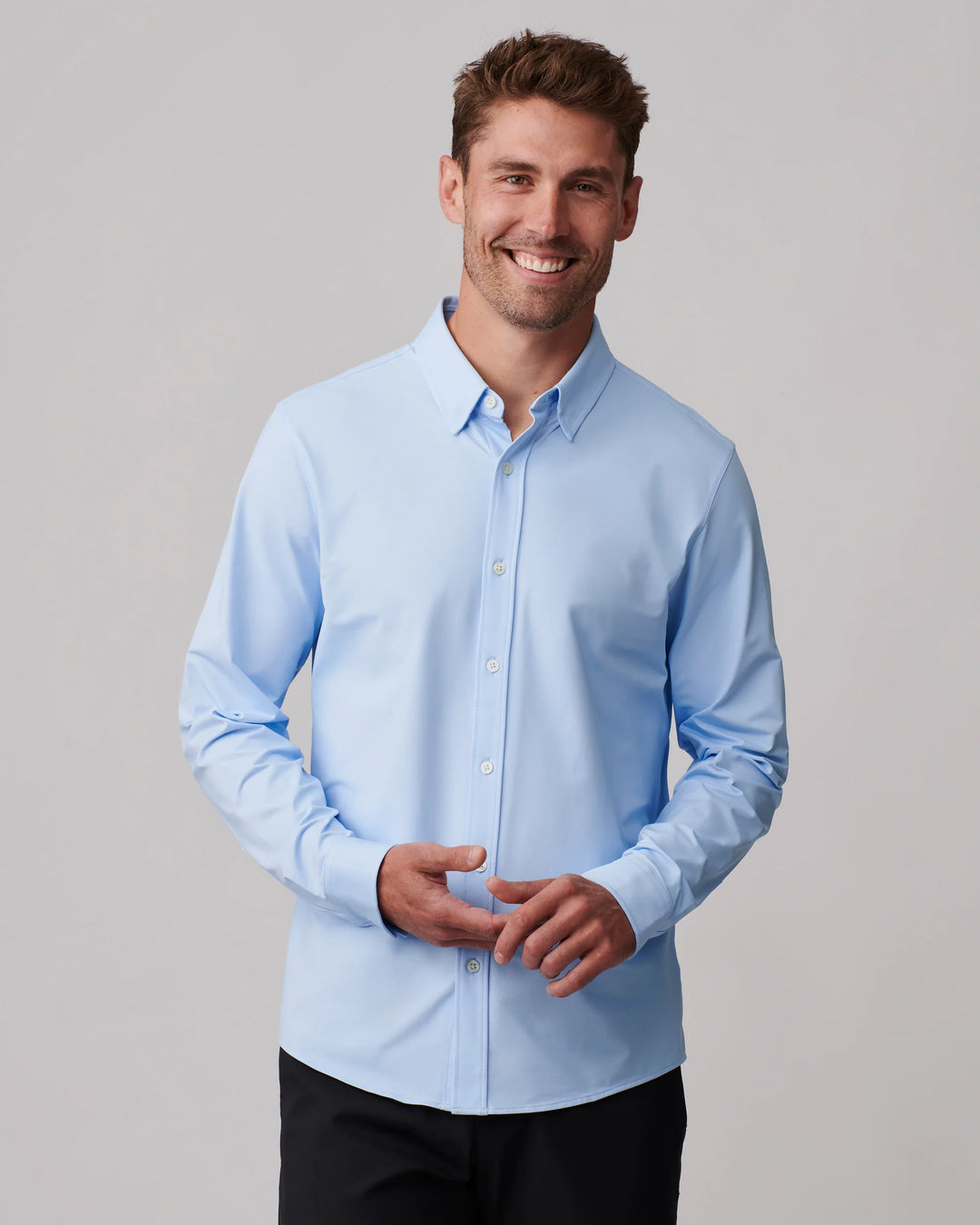 Commuter Shirt - Slim Fit in Business White & Blue