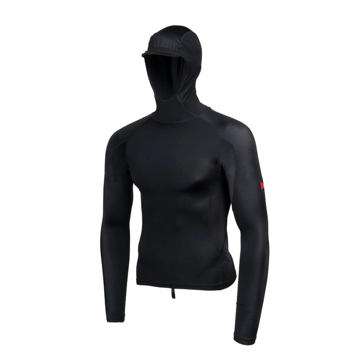 Florence Long Sleeve Hooded Rashguard in Black