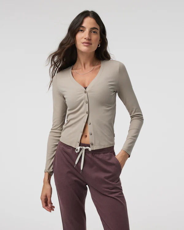 Vuori Pose Cardigan Toast